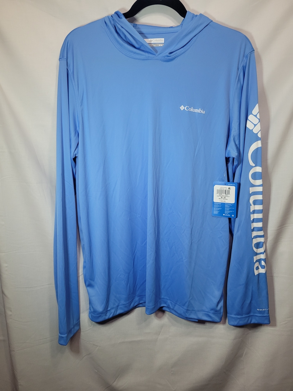 Columbia Men's Hooded Performance Shirt - Sky Blue